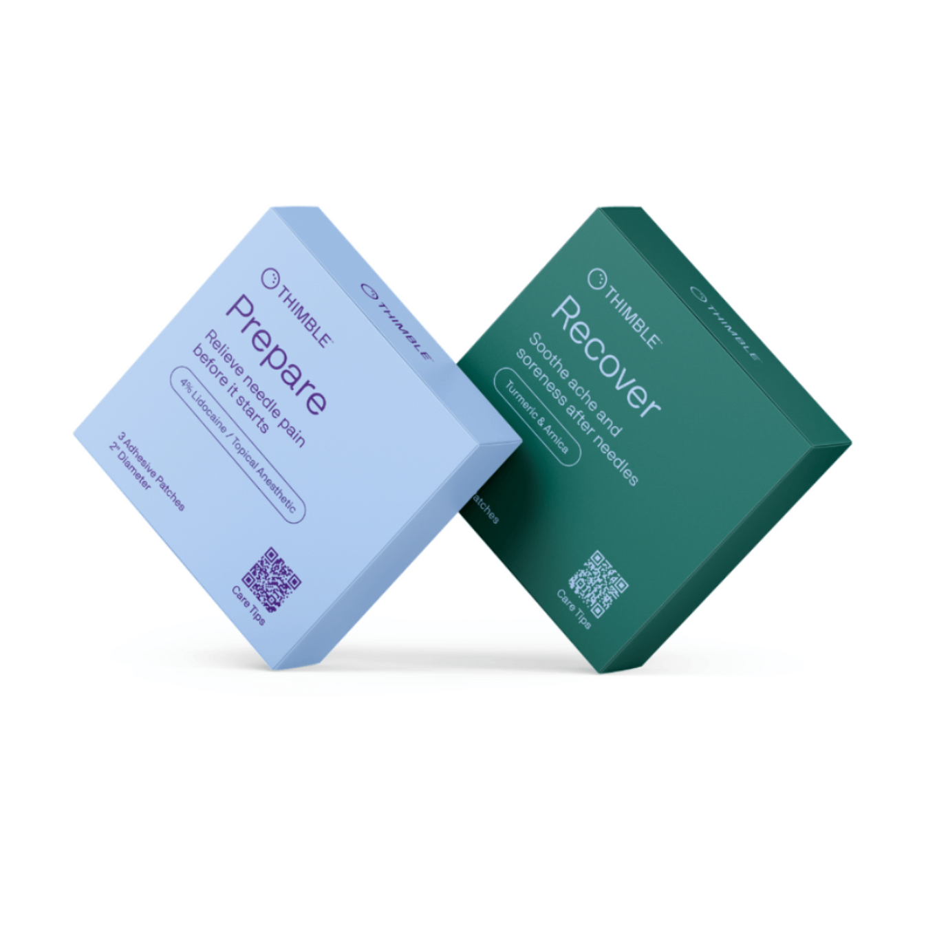 Needle care kit with Thimble Prepare and Recover patches